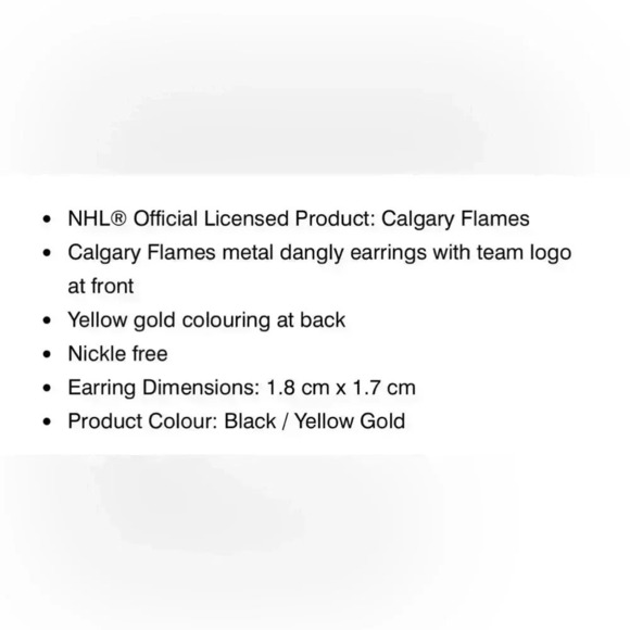 🆕 NHL Calgary Flames Logo Earrings - Picture 5 of 14